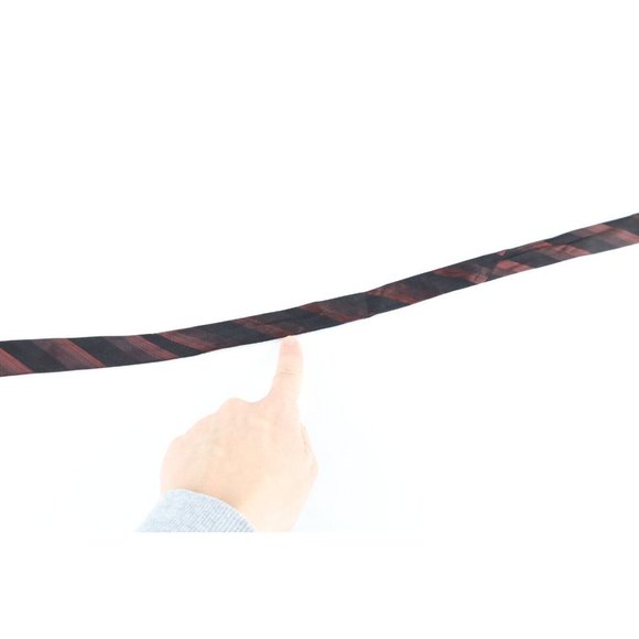 Vtg 60s 70s Burberry Silk Striped Color Block Skinny Neck Tie Dress Tie England - Picture 6 of 6